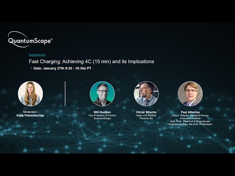 Webinar: Fast Charging: Achieving 4C (15 min) and Its Implications