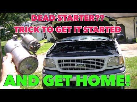 Starter Issues??? Simple trick to get your vehicle started and get Home!