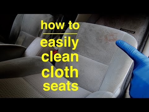 Easiest way to ● Clean Cloth Car Seats for Zero Dollars !