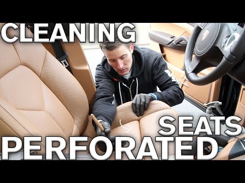 Trick to cleaning perforated leather car seats