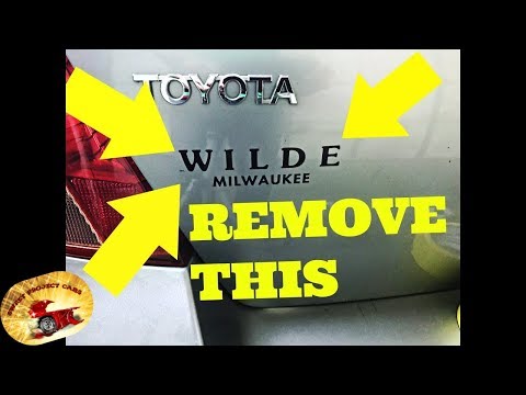 How To Remove Dealer Stickers With or Without Heat AMAZING!!