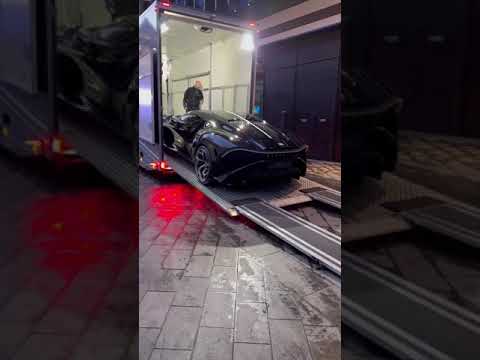 $18.9 Million Dollar Bugatti La Voiture Noire being delivered! 🤯 #shorts