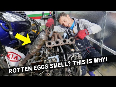 WHY CAR SMELLS LIKE ROTTEN EGGS SULFUR WHEN ACCELERATING