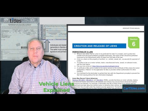 Vehicle Liens Explained (clear titles and lien releases)