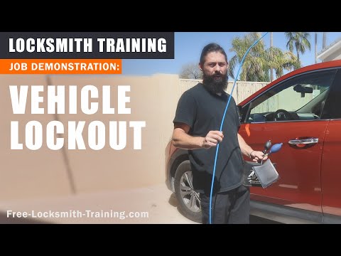 Automotive Lockout | How To Open a Locked Car Door Without a Key | Free-Locksmith-Training.com